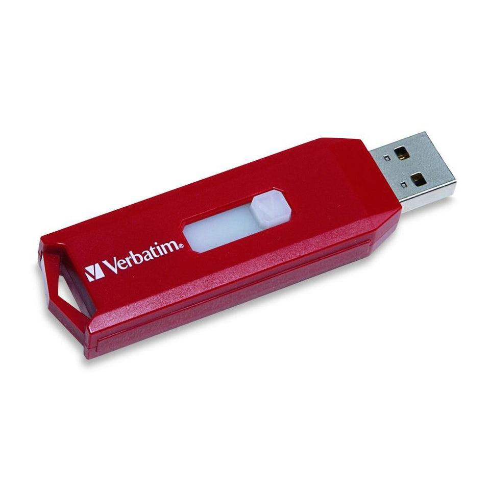Memoria USB Verbatim Store 'n' Go, 4GB, USB 2.0, Rojo