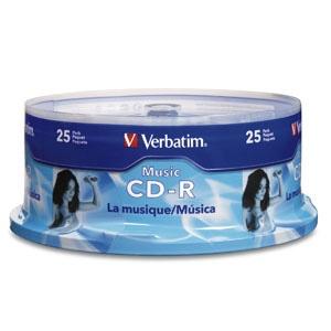 Verbatim Torre de Discos Virgenes para CD, CD-R, 40x, 25 Discos (96155)