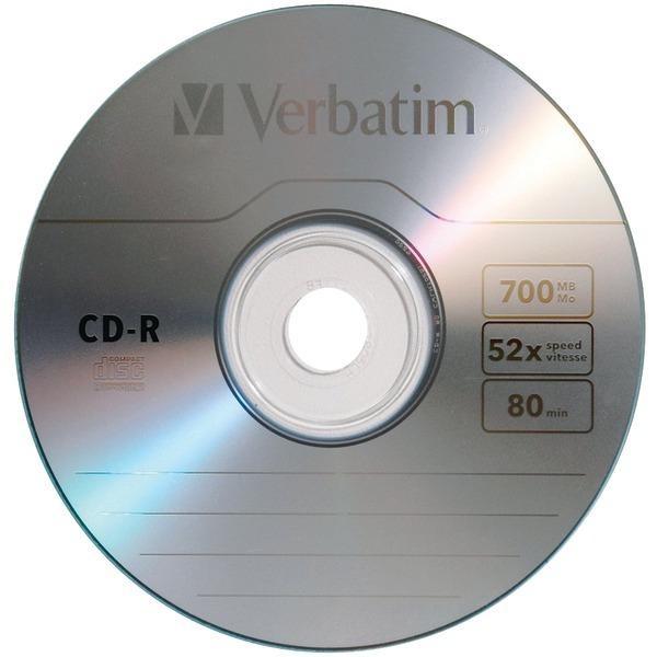 Verbatim Discos Virgenes para CD, CD-R, 52x, 10 Discos (96250)