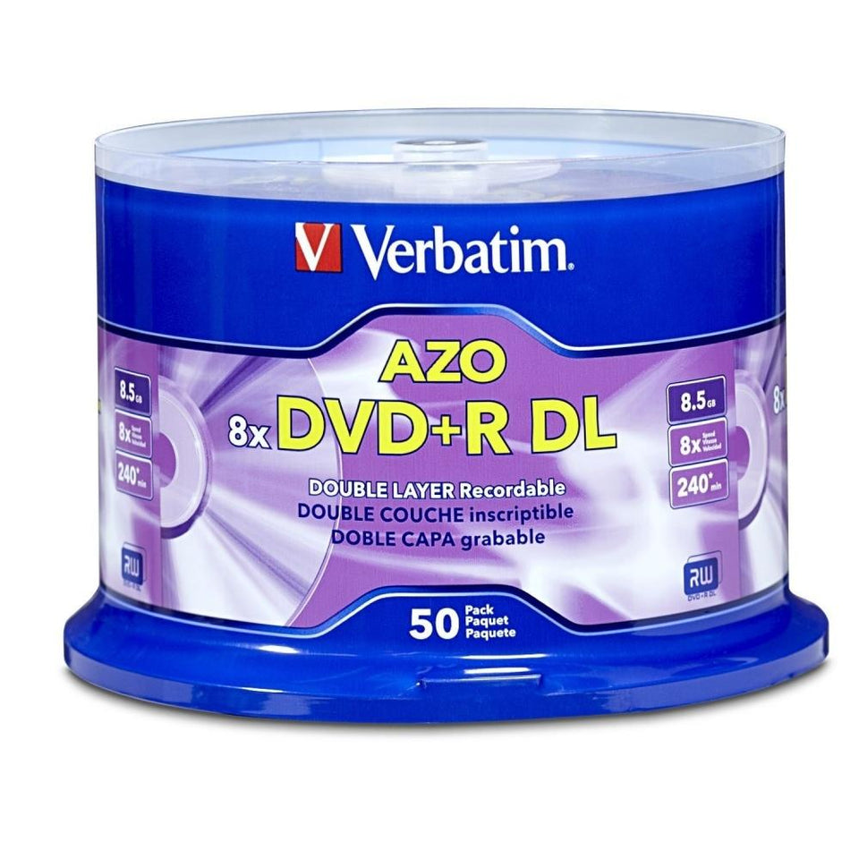 Verbatim Torre de Discos Virgenes para DVD, DVD+R, 8x, 50 Discos (97000)