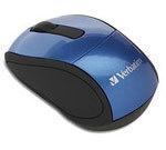 Mouse Verbatim Travel Óptico 97471, Inalámbrico, Azul