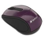 Mouse Verbatim Travel Óptico 97473, Inalámbrico, Morado