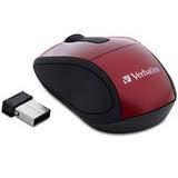 Mouse Verbatim Travel Óptico 97540, Inalámbrico, Rojo