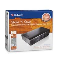 Disco Duro Externo Verbatim Store 'n' Save 3.0'', 2TB, USB 3.0, Negro