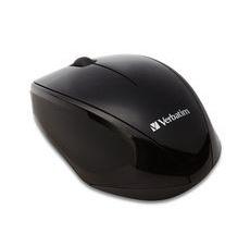 Mouse Verbatim Óptico Multi-Trac LED Azul, Inalámbrico, Negro