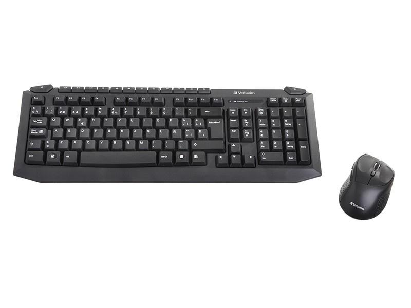 Kit de Teclado y Mouse Verbatim 98112, USB, Negro (Español)
