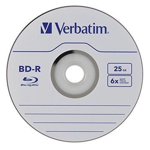 Verbatim Torre de Discos Virgenes Blu-Ray, BD-R 6x, 25GB, 50 Piezas