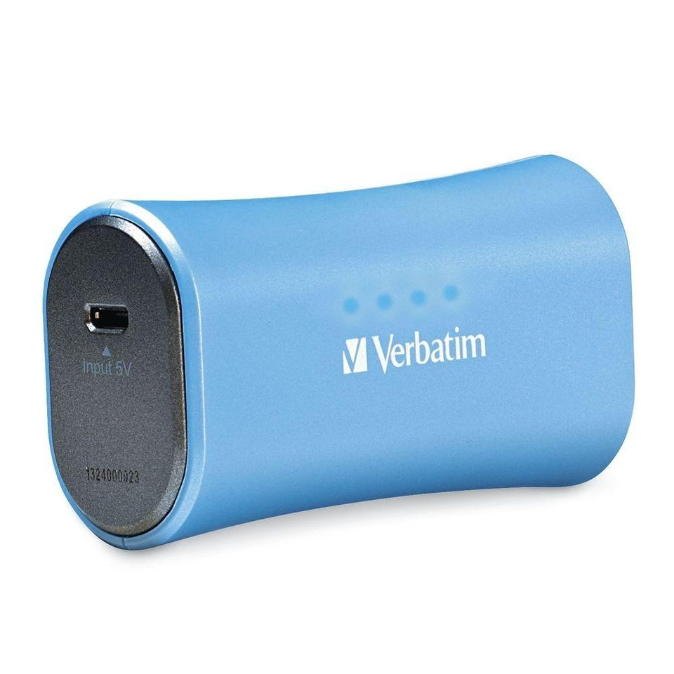 Cargador Portátil Verbatim 98359, 2200mAh, Azul Claro