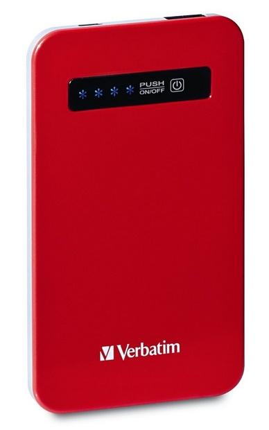 Cargador Portátil Verbatim Power Bank 98453, 4200mAh, Rojo