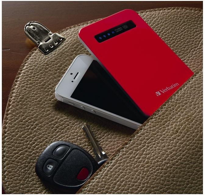 Cargador Portátil Verbatim Power Bank 98453, 4200mAh, Rojo