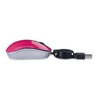 Mouse Verbatim Óptico 98618, Alámbrico, USB, Rosa