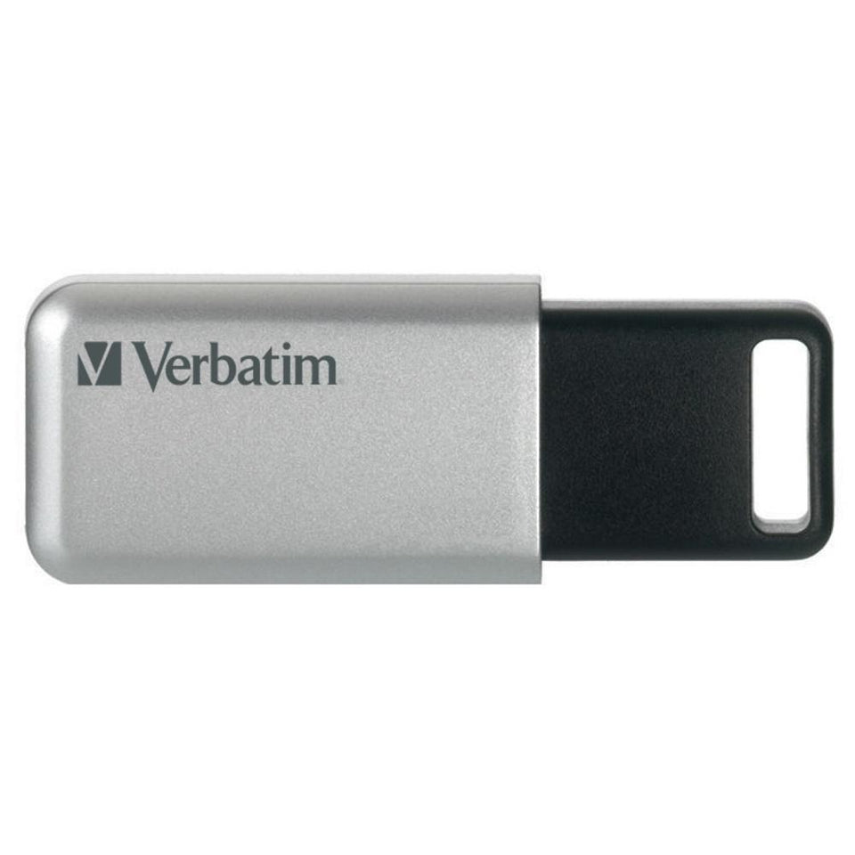 Memoria USB Verbatim Secure Pro, 32GB, USB 3.0, Plata