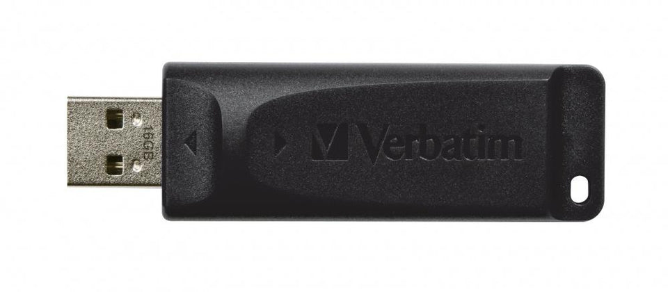 Memoria USB Verbatim, 16GB, USB 2.0, Negro