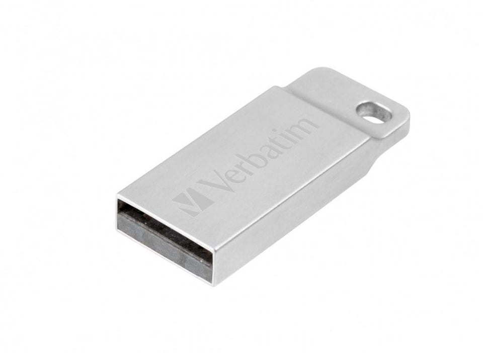 Memoria USB Verbatim Metal Executive, 16GB, USB 2.0, Plata