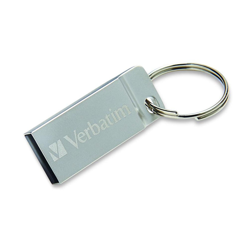 Memoria USB Verbatim Metal Executive, 64GB, USB 2.0 A, Plata