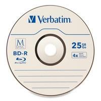 Verbatim Discos Virgenes para Blu-Ray, BD-R, 4x, 25GB, 5 Piezas