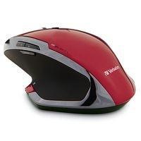 Mouse Verbatim Óptico Deluxe, Inalámbrico, USB, 1600DPI, Rojo