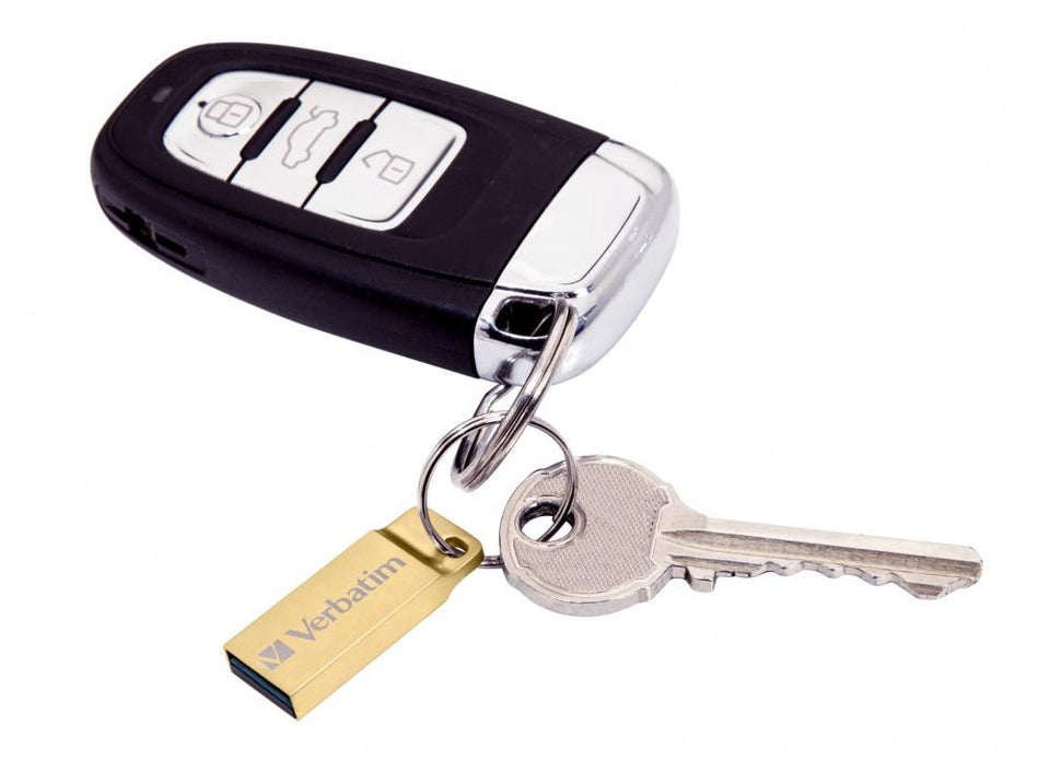 Memoria USB Verbatim Metal Executive, 16GB, USB 3.0 A, Oro