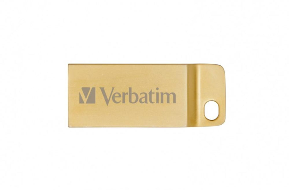 Memoria USB Verbatim Metal Executive, 32GB, USB 3.0, Dorado