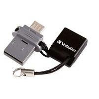 Memoria USB Verbatim Store 'n' Go, 16GB, USB 2.0, Negro, Plata