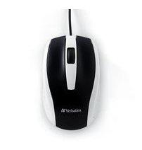 Mouse Verbatim Óptico Bravo, Alámbrico, USB, Negro/Blanco