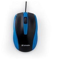 Mouse Verbatim Óptico Bravo, Alámbrico, USB, Negro/Azul