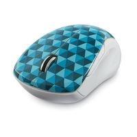 Verbatim Mouse Blue LED 99745, RF Inalámbrico, Azul/Blanco