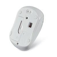 Verbatim Mouse Blue LED 99745, RF Inalámbrico, Azul/Blanco