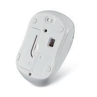 Mouse Verbatim Blue LED 99746, RF Inalámbrico, Púrpura/Blanco