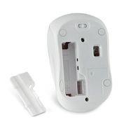 Mouse Verbatim Blue LED 99746, RF Inalámbrico, Púrpura/Blanco