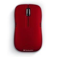 Mouse Verbatim Óptico 99767, RF Inalámbrico, USB, 1200DPI, Rojo