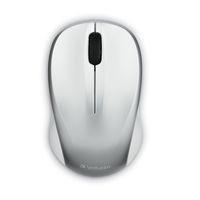 Mouse Verbatim Blue LED Silent WLS, Inalámbrico, USB, Plata