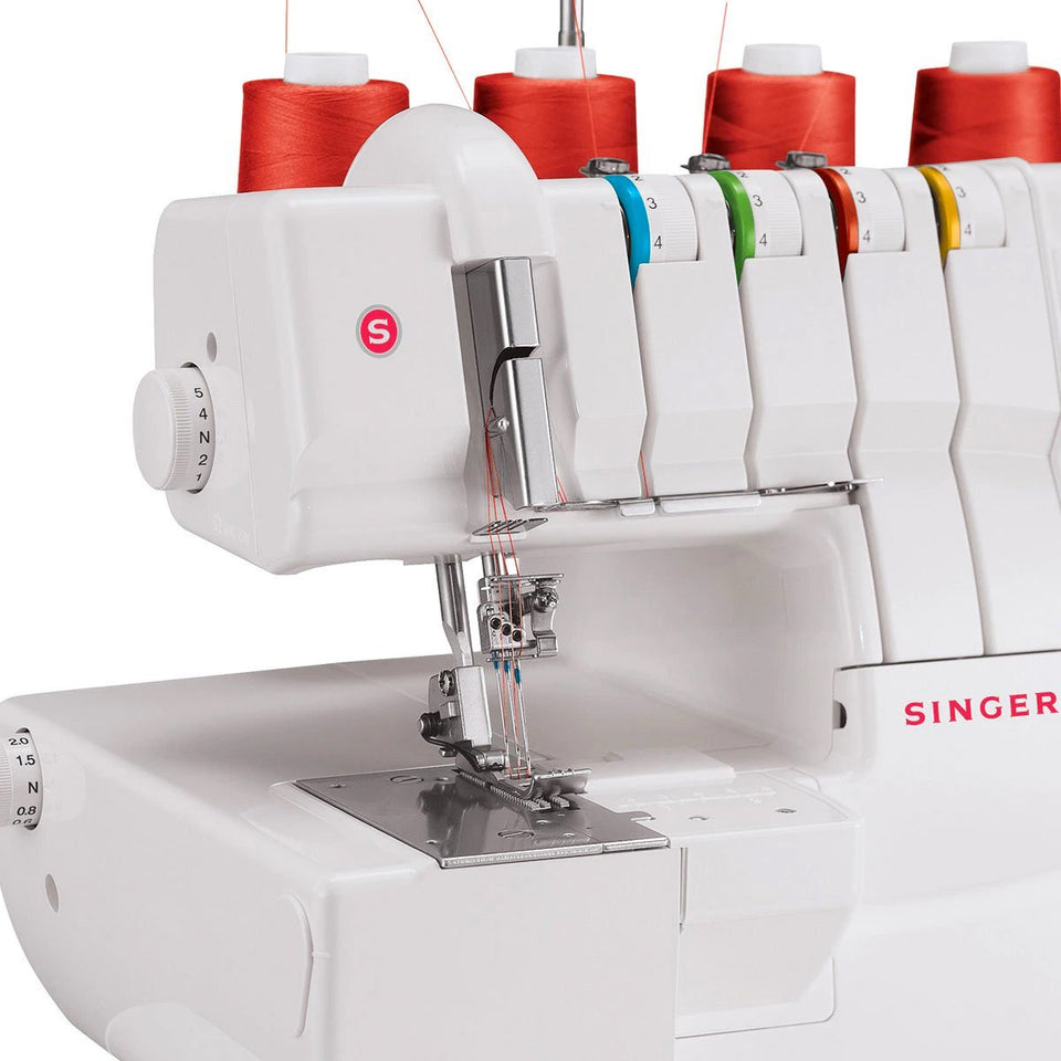 Máquina de coser Singer 14T970 Collaretera, Cover Stitch, 2-3-4 hilos, 4 tipos de puntadas.