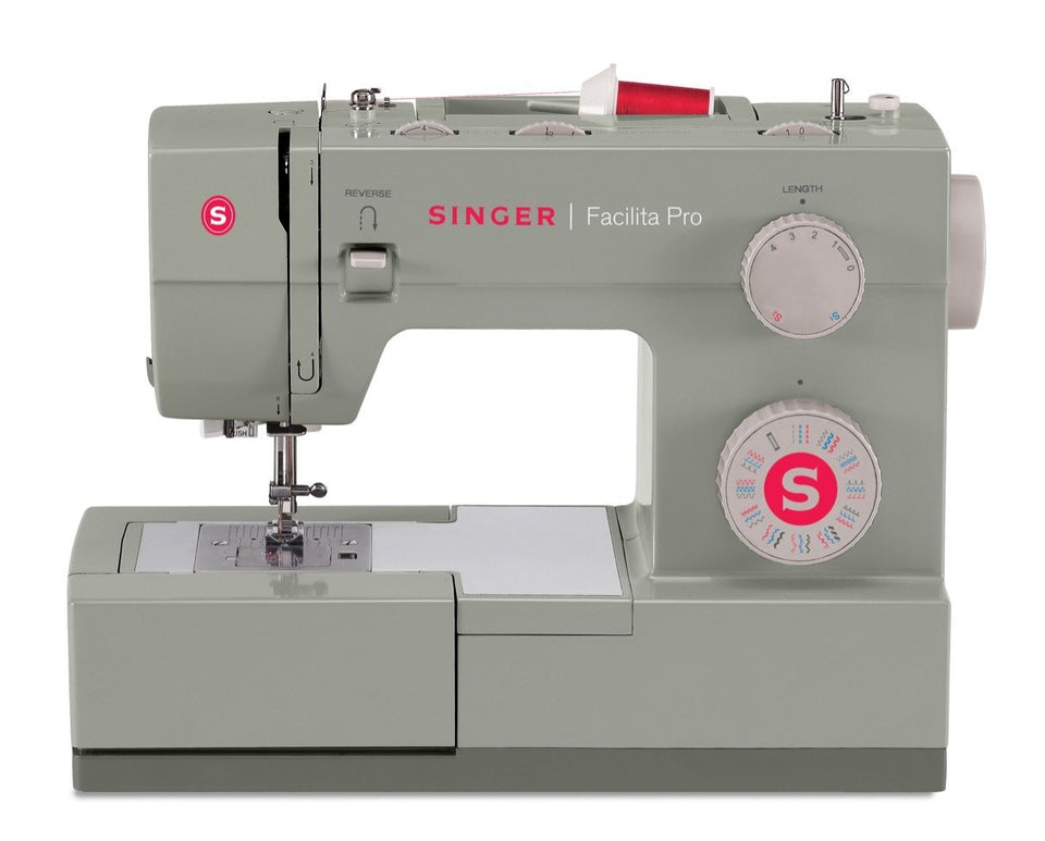 Máquina de coser Singer 4452  Mecánica 32 puntadas, Facilita Pro Mx, STX4, Color Gris