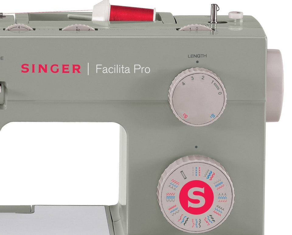 Máquina de coser Singer 4452  Mecánica 32 puntadas, Facilita Pro Mx, STX4, Color Gris