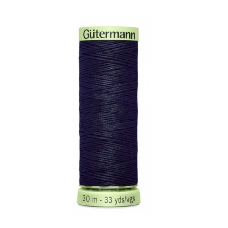 Hilo Gutermann para Ojales y Pespuntes, para Máquina de coser, Color Azul Marino, Mara 1003, de 30 mts, caja con 6 piezas mismo color