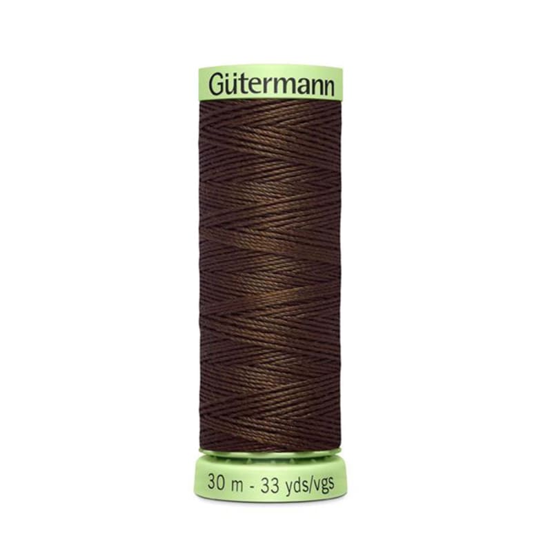 Hilo Gutermann para Ojales y Pespuntes, para Máquina de coser, Color Café, Mara 1003, de 30 mts, caja con 6 piezas mismo color
