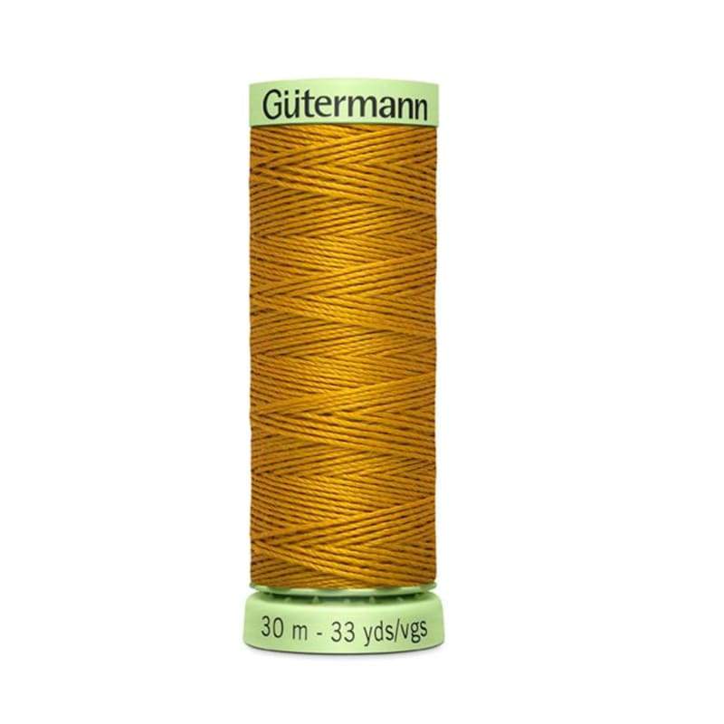 Hilo Gutermann para Ojales y Pespuntes, para Máquina de coser, Color Oro, Mara 1003, de 30 mts, caja con 6 piezas mismo color
