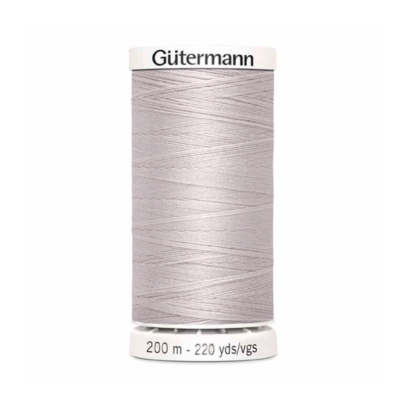 Hilo Gutermann Maralon, para Costura a Mano y Máquina de coser, Color Gris Claro, con 200 mts. Caja con 12 Carretes del mismo color