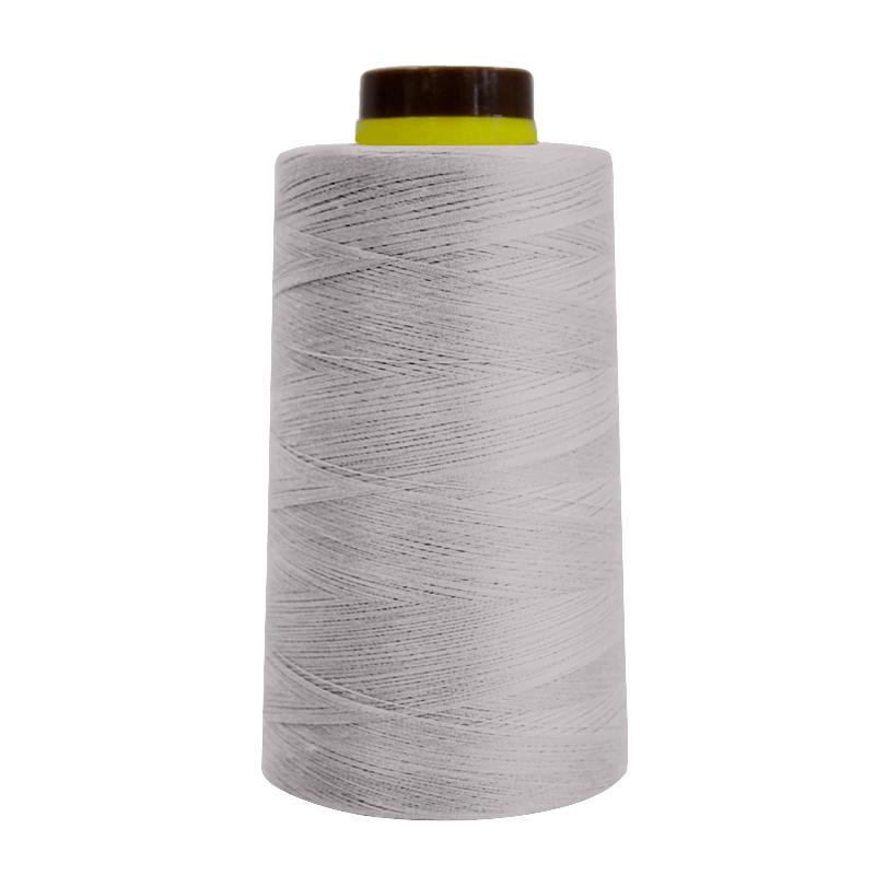 Hilo Gutermann Mara 120, para Costura a Mano y Máquina de coser, Color Gris Claro, cono de 5000 mts. Poliéster