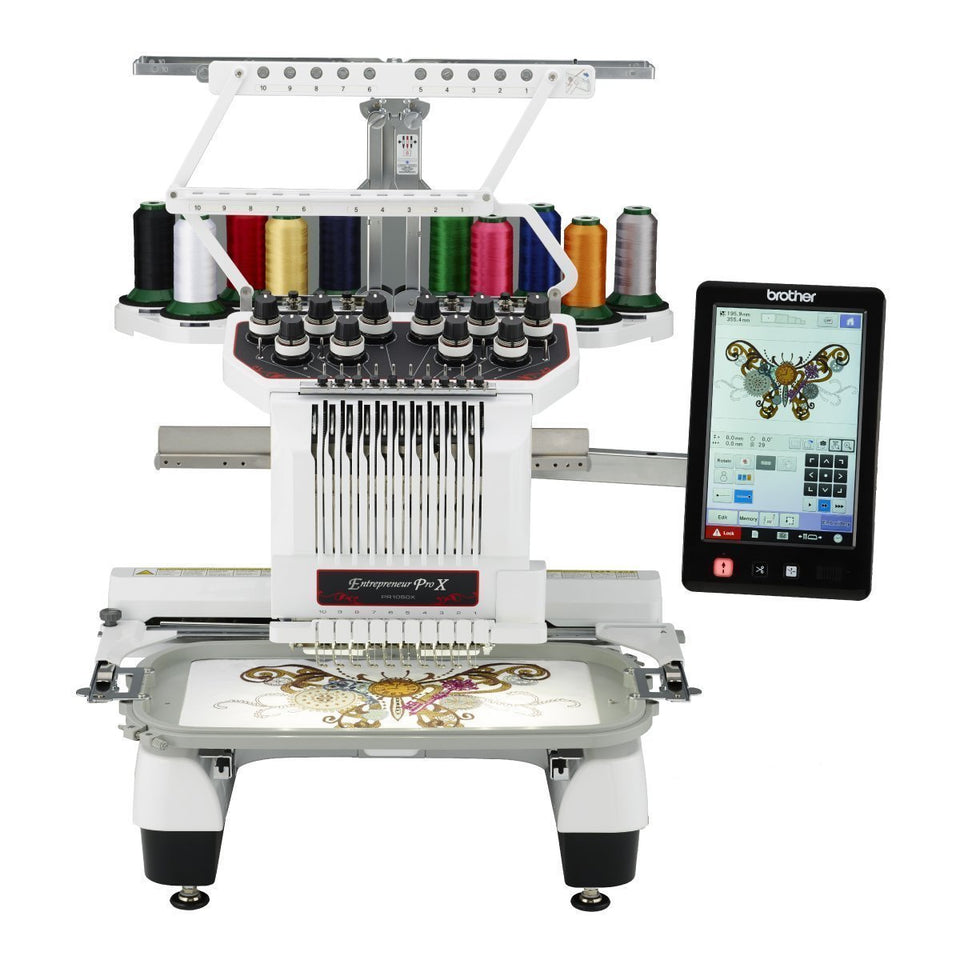 Máquina Bordadora Brother PR1050X, 10 agujas, área de bordado 14x8 pulgadas, máquina de bordar computarizada