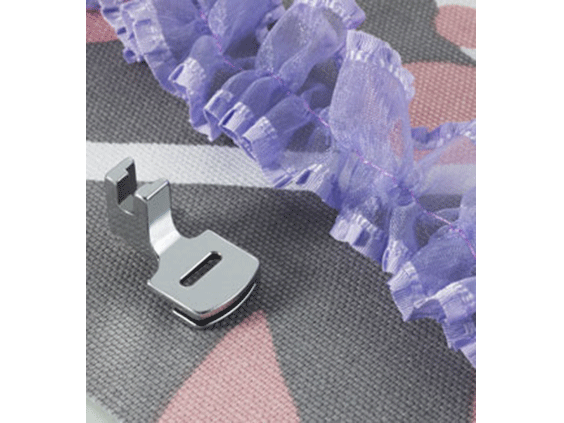 Prensatelas Brother de fruncido para telas ligeras y livianas, SA120, accesorio para máquina de coser