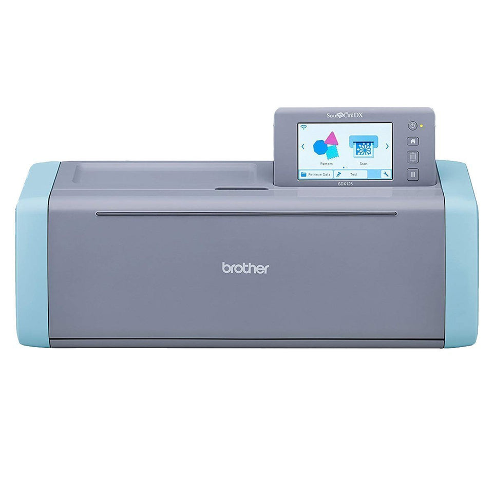 ScanNCut Brother SDX125, máquina de corte electrónico para cortar, escáner integrado, 682 diseños, 100 patrones quilting.