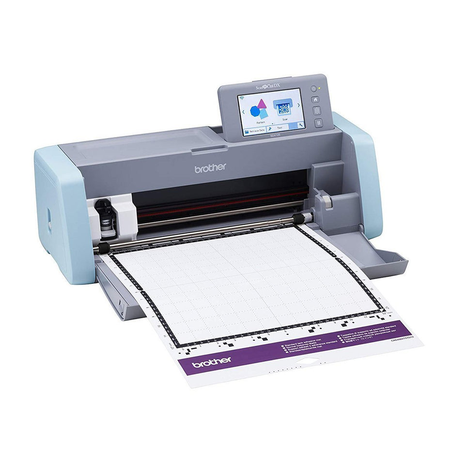 ScanNCut Brother SDX125, máquina de corte electrónico para cortar, escáner integrado, 682 diseños, 100 patrones quilting.