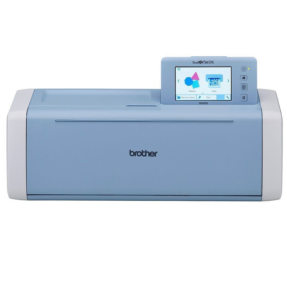 ScanNCut Brother SDX225, máquina de corte electrónico para cortar papeles y materiales plásticos, escáner integrado, 1303 diseños, 140 patrones quilting.