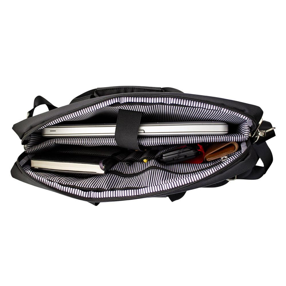 Maletín SKYPEAK para hombre o mujer para laptop u ordenador de 15,6” hasta 17” de uso diario y de oficina SOFTM-117BK