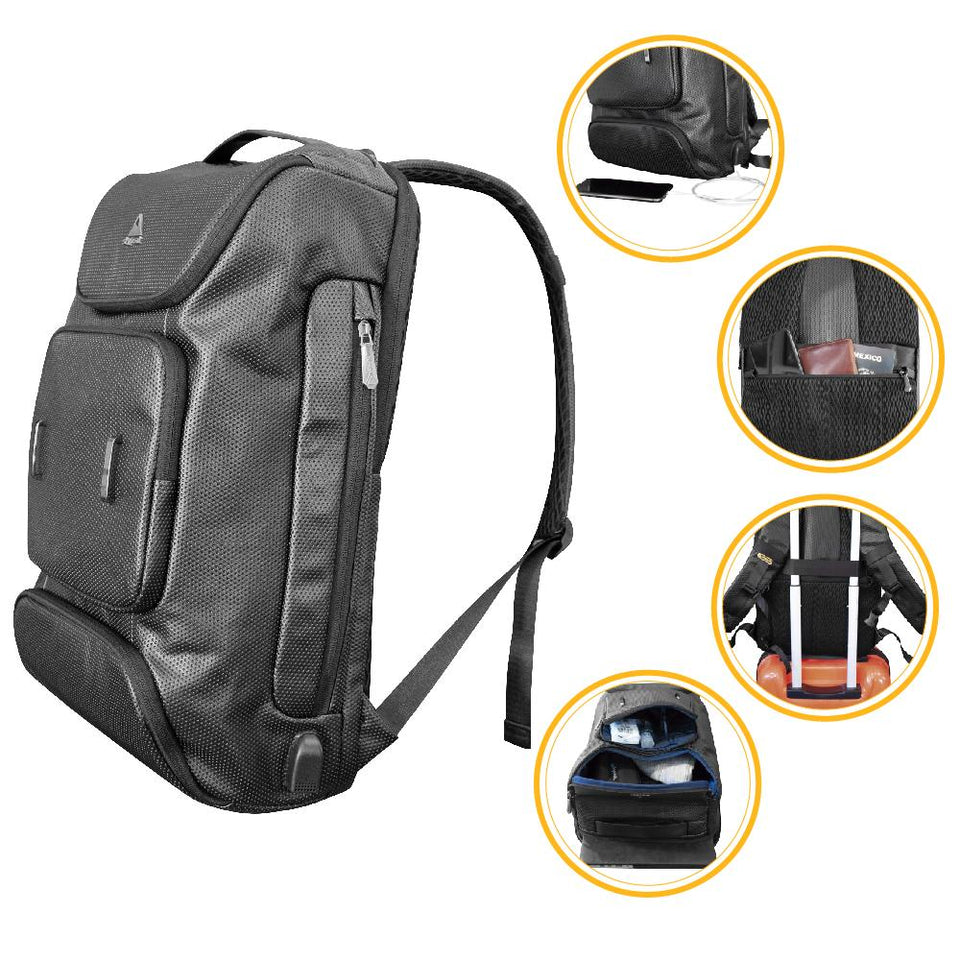Mochila backpack Skypeak Extra grande para ordenadores de 15,6” hasta 17". NUR-117BK