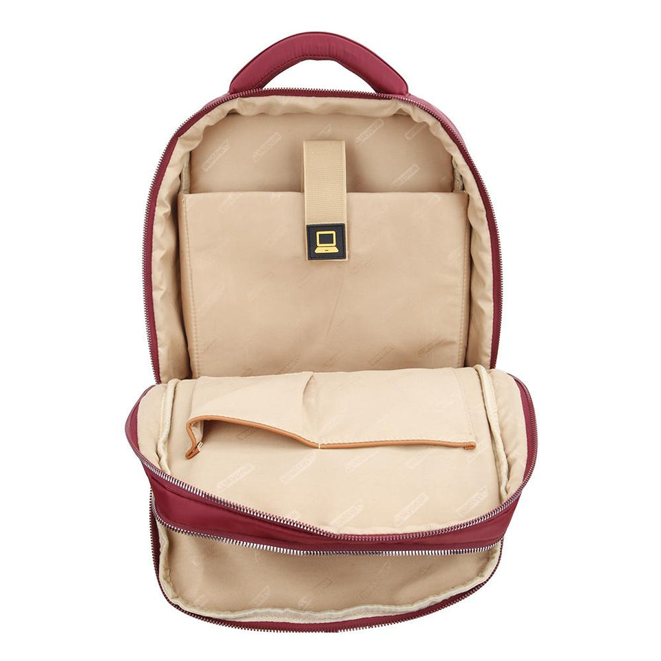 Mochila backpack Skypeak roja para mujer,dama, de 15,6" tamaño Grande. CTA-115PO