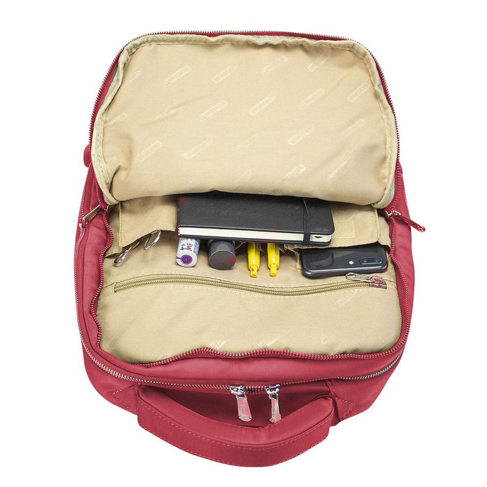 Mochila backpack Skypeak roja para mujer,dama, de 15,6" tamaño Grande. CTA-115PO