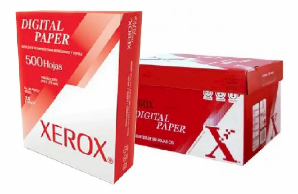 Papel Xerox Bond Blanco Tipo Oficio 8.5x13.3 rojo / 3m2021 C